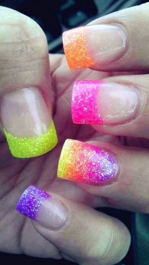uñas de colores