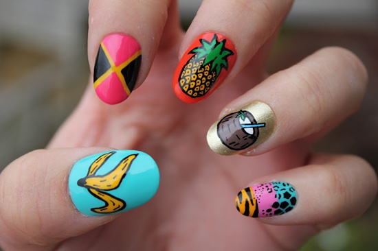 pegatinas para uñas de niñas