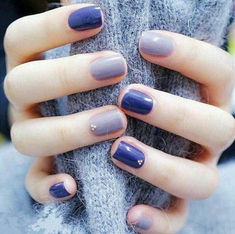 Uñas Azules Decoradas (6)