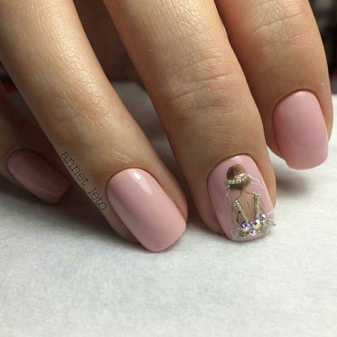 Uñas Con Piedras Sencillas (5)