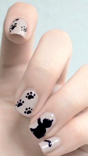decoracion de uñas con cachorritos