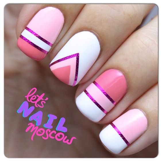 Uñas Cintillas De Colores (4)