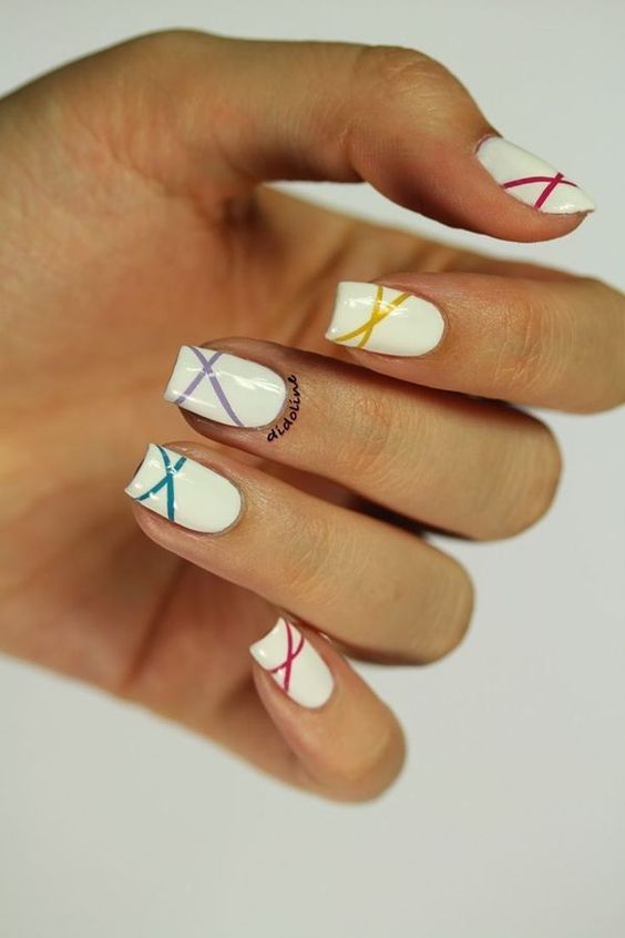 Uñas Cintillas De Colores (7)