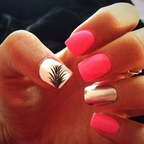 Uñas Metalizadas Plata (6)